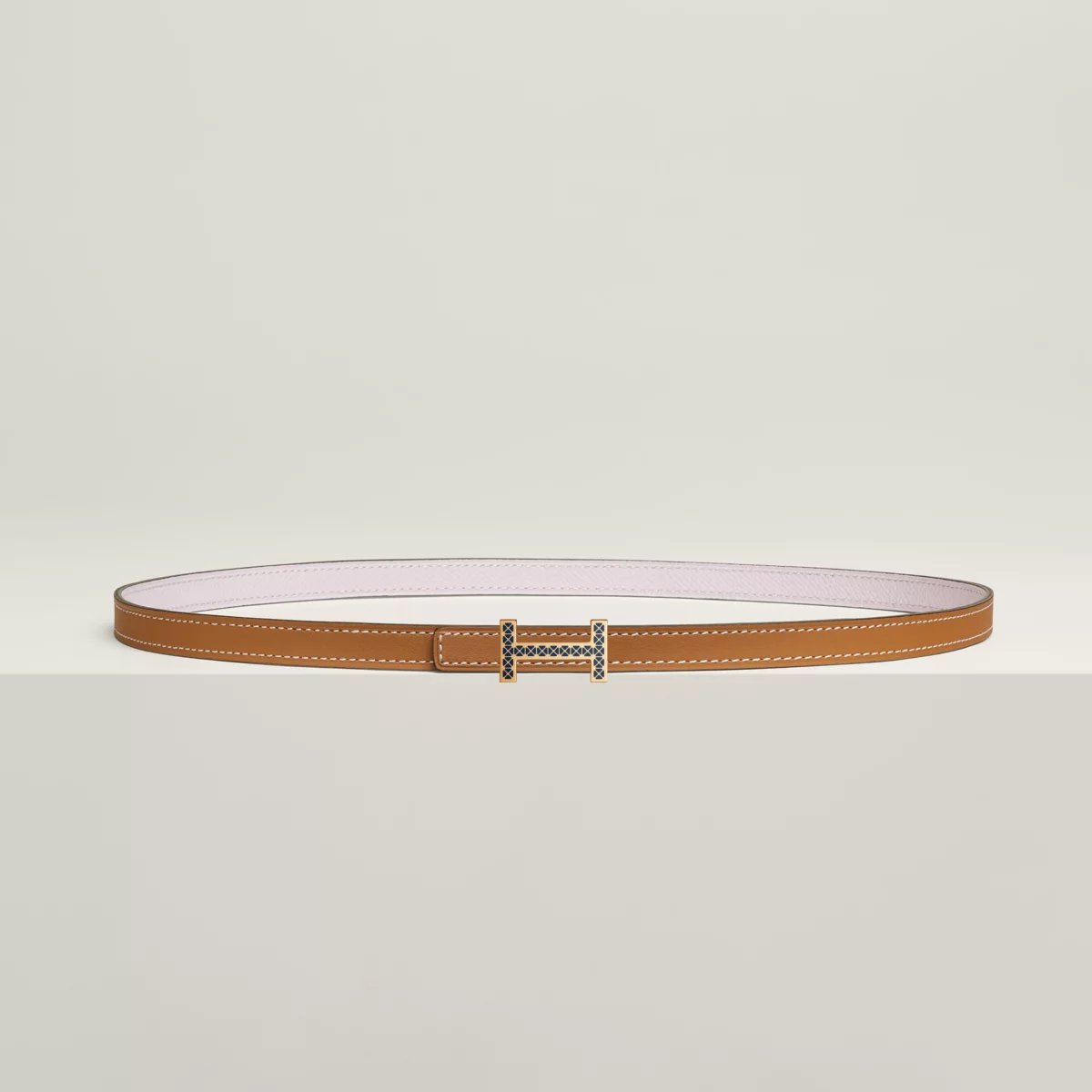 Focus Medor Laquee belt buckle & Reversible leather strap 13 mm