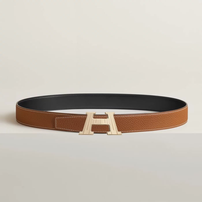 H Take Off 벨트 버클 & 리버서블 가죽 스트랩 32mm