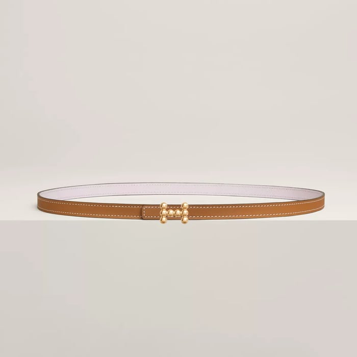 Bubble Belt Buckle & Reversible Leather Strap 13 MM