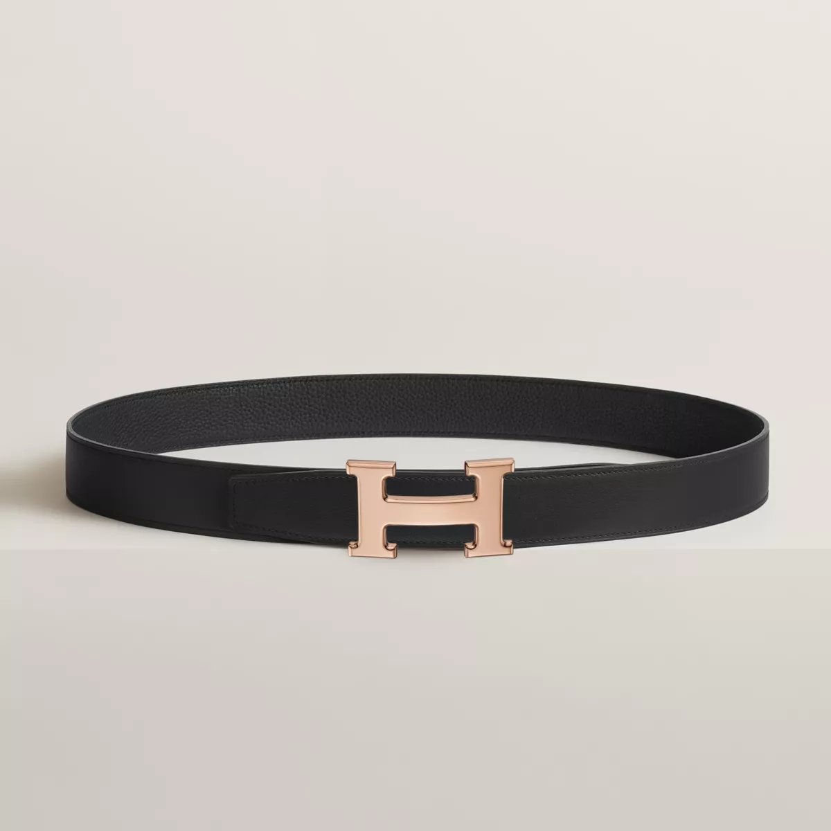 H belt buckle & Reversible leather strap 32 mm