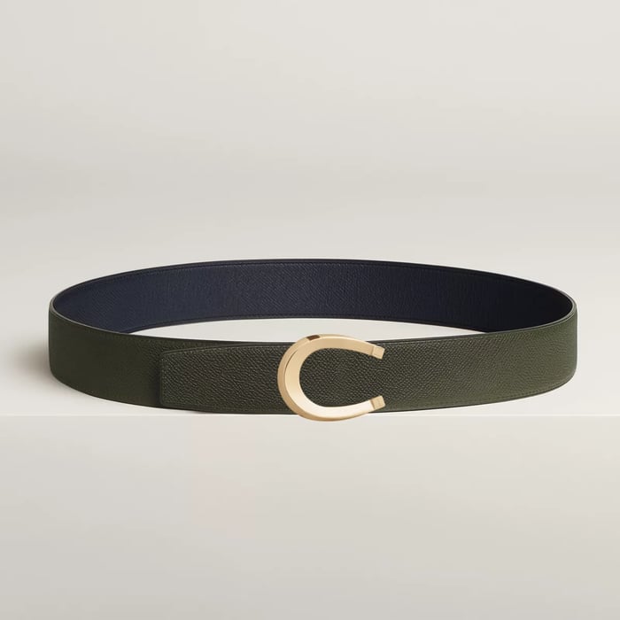 Luck Belt Buckle & Reversible Leather Strap 38 MM