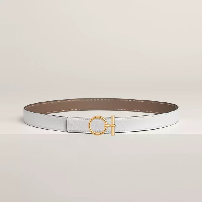 Flot Belt Buckle & Reversible Leather Strap 24 MM