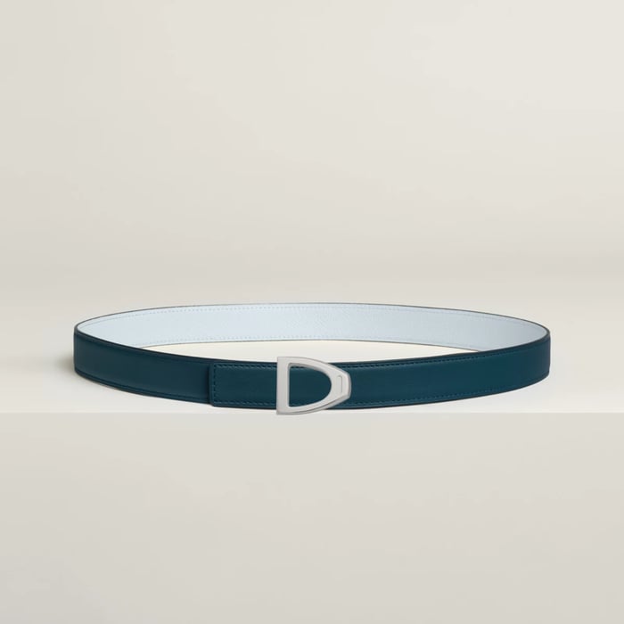 Cavaliere 벨트 버클 & 리버서블 가죽 스트랩 24mm