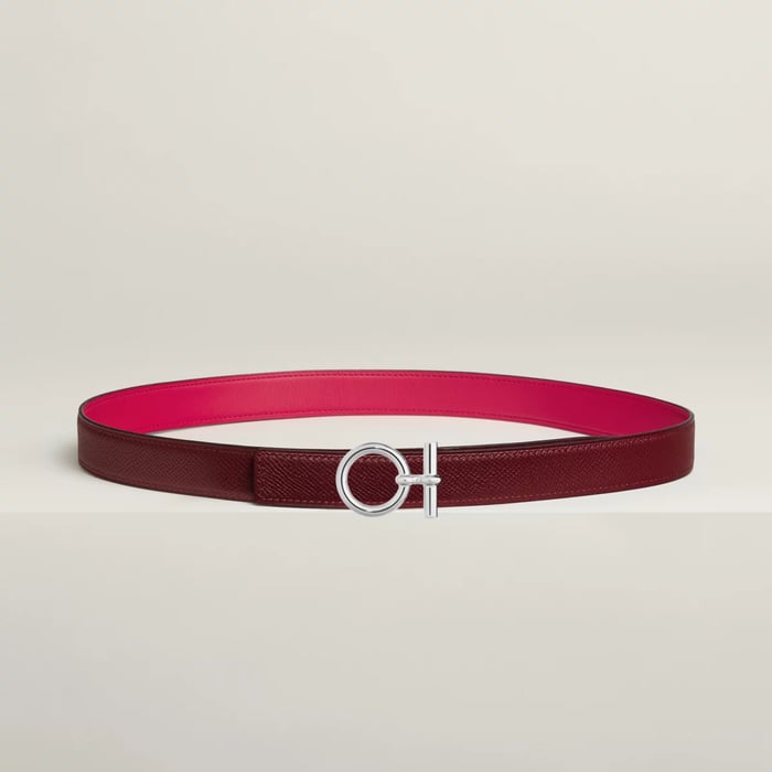 Flot Belt Buckle & Reversible Leather Strap 24 MM