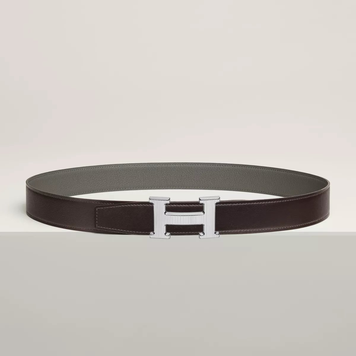 H Striee 벨트 버클 & 리버서블 가죽 스트랩 32mm