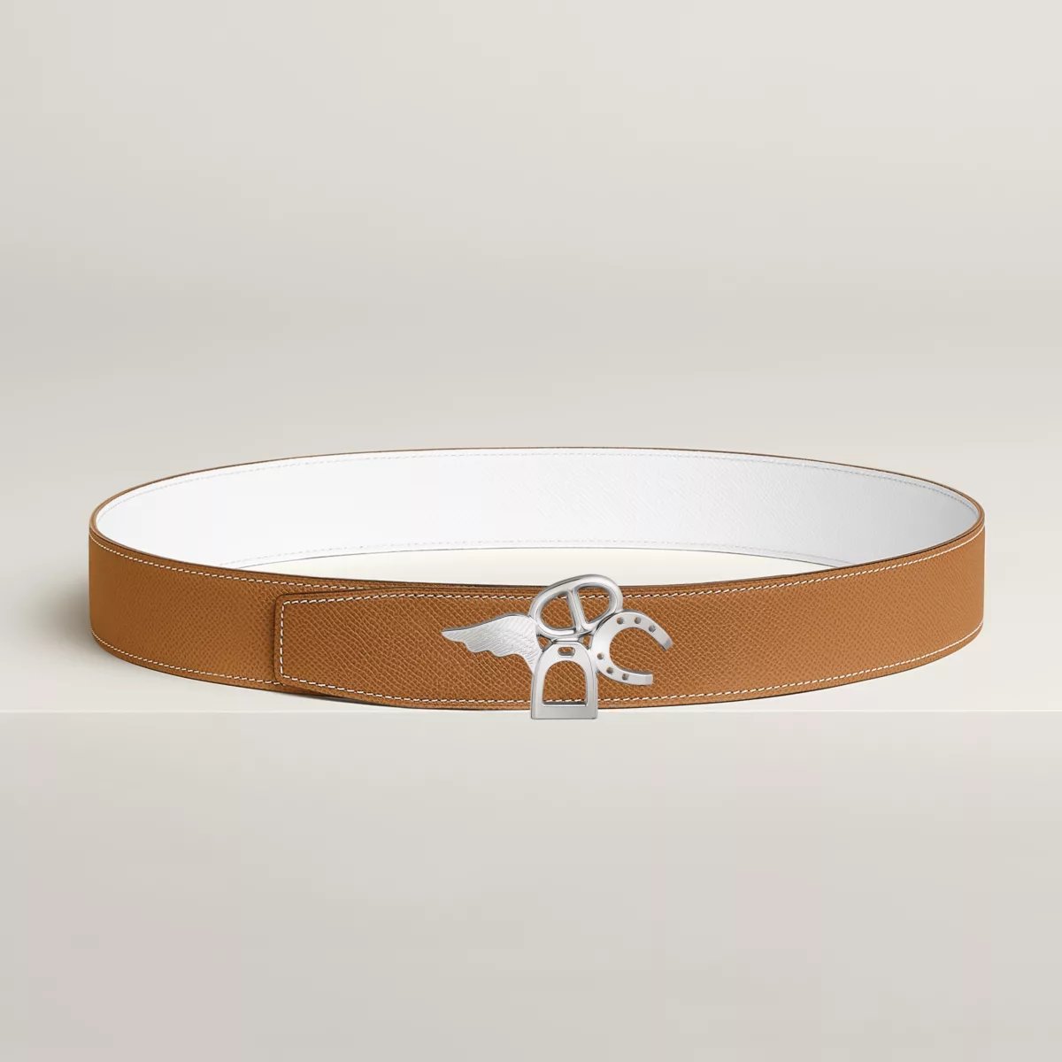 Good Luck belt buckle & Reversible leather strap 38 mm