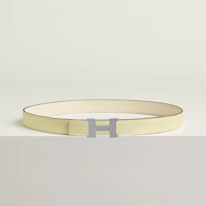 Mini Constance Guillochee Belt Buckle & Reversible Leather Strap 24 MM