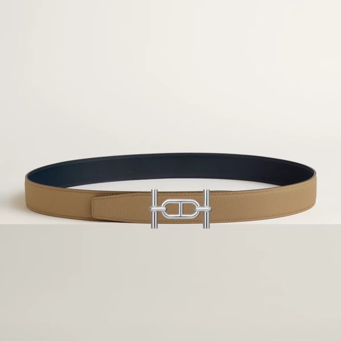 Ancre Belt Buckle & Reversible Leather Strap 32 MM