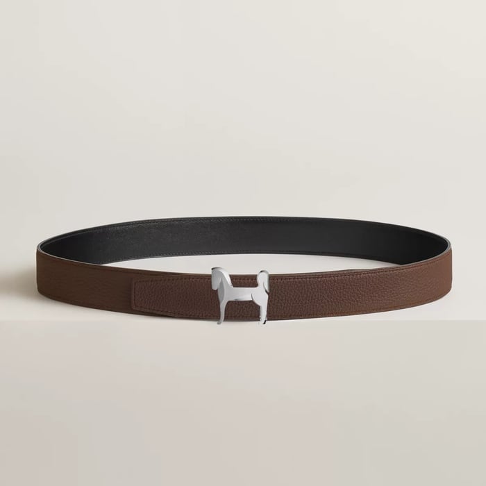 Panache Belt Buckle & Reversible Leather Strap 32 MM