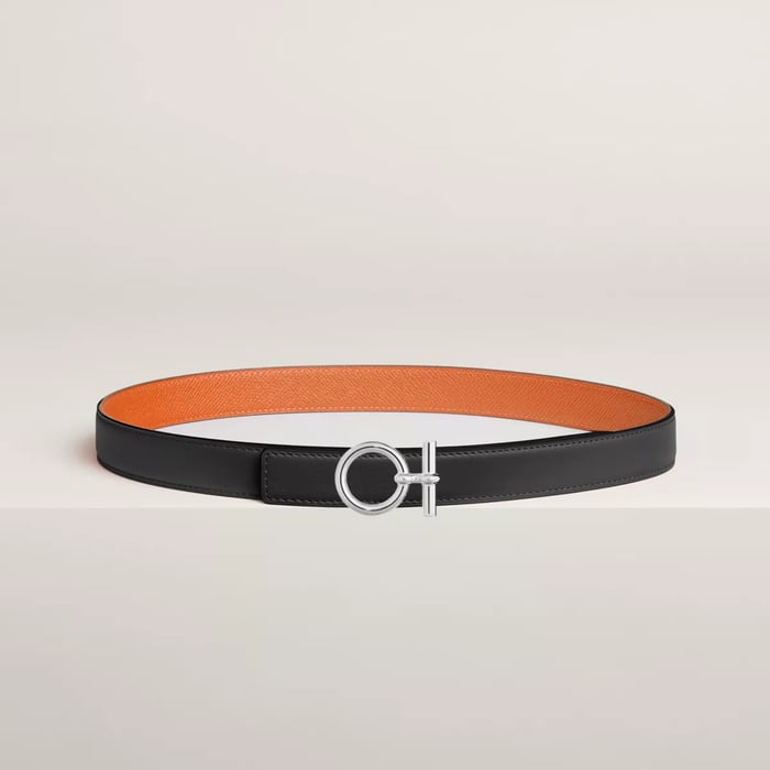Flot belt buckle & Reversible leather strap 24 mm