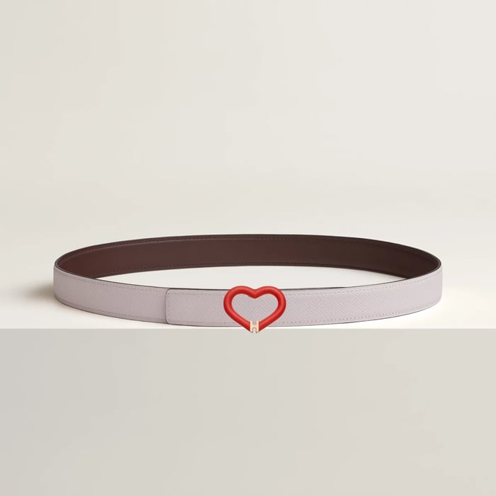 Plein Coeur Belt Buckle & Reversible Leather Strap 24 MM