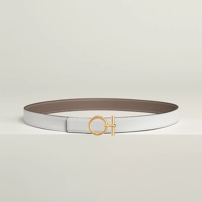 Flot Belt Buckle & Reversible Leather Strap 24 MM