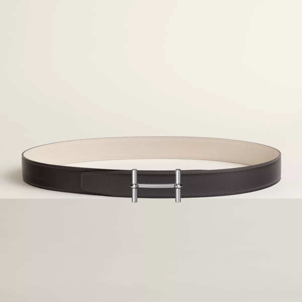 H d'Ancre belt buckle & Reversible leather strap 32 mm