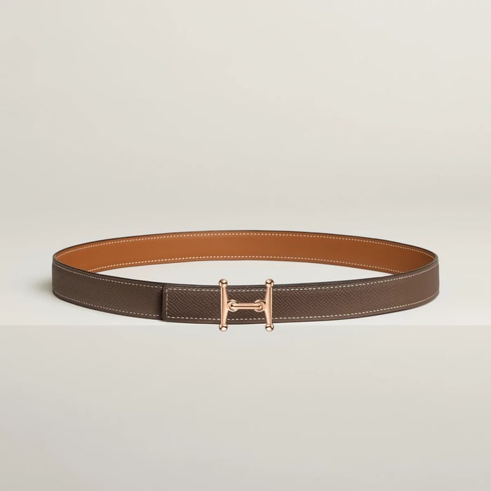 Mors H Belt Buckle & Reversible Leather Strap 24 MM
