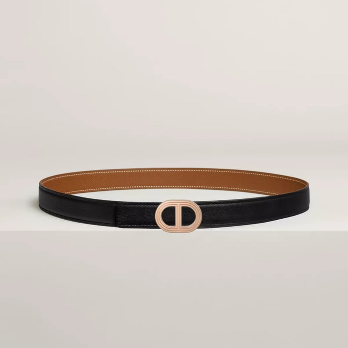 Rivage Belt Buckle & Reversible Leather Strap 24 MM