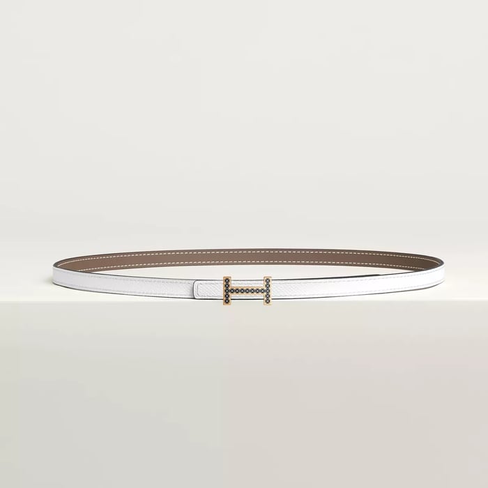 Focus Medor Laquee Belt Buckle & Reversible Leather Strap 13 MM