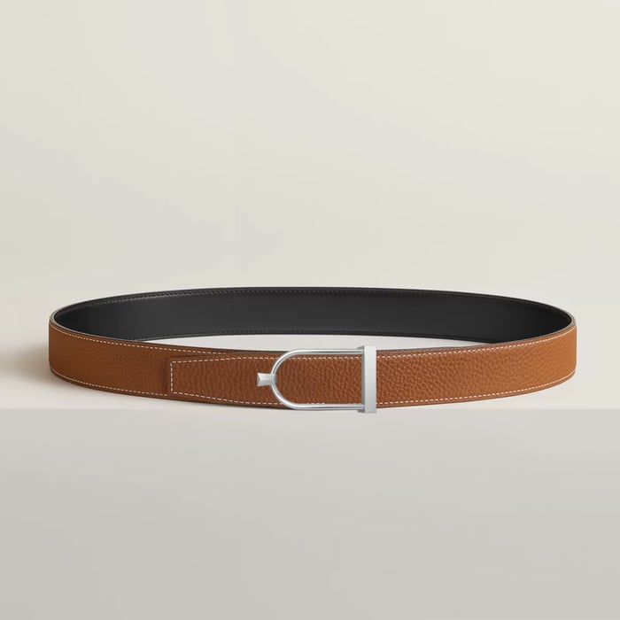 Ecrin Belt Buckle & Reversible Leather Strap 32 MM