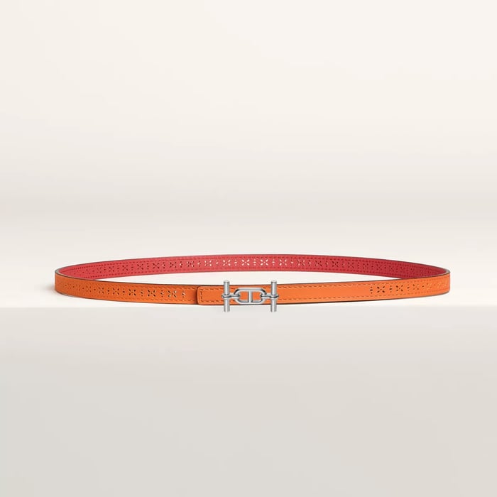 Ancre belt buckle & Reversible leather strap 13 mm