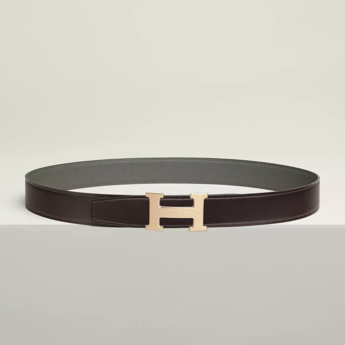 5382 Faubourg belt buckle & Reversible leather strap 32 mm