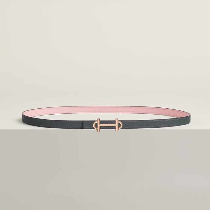 Gamma Belt Buckle & Reversible Leather Strap 13 MM