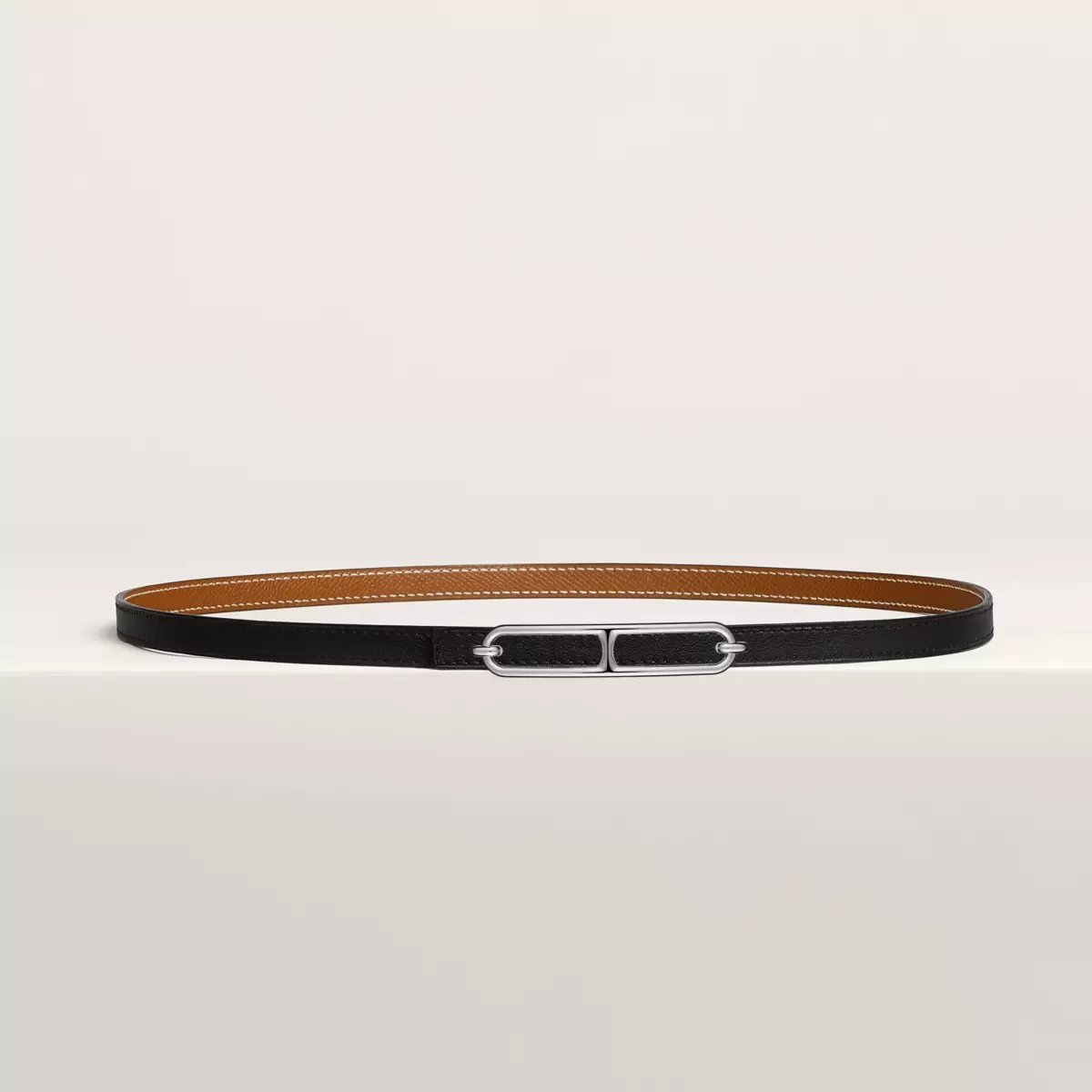 Roulis belt buckle & Reversible leather strap 13 mm