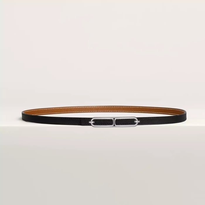Roulis belt buckle & Reversible leather strap 13 mm