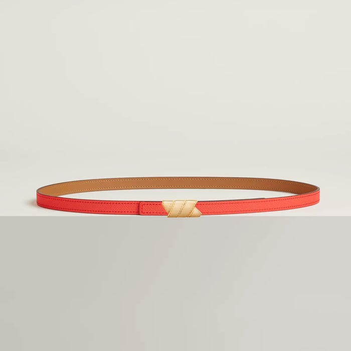 Ruban Belt Buckle & Reversible Leather Strap 13 MM