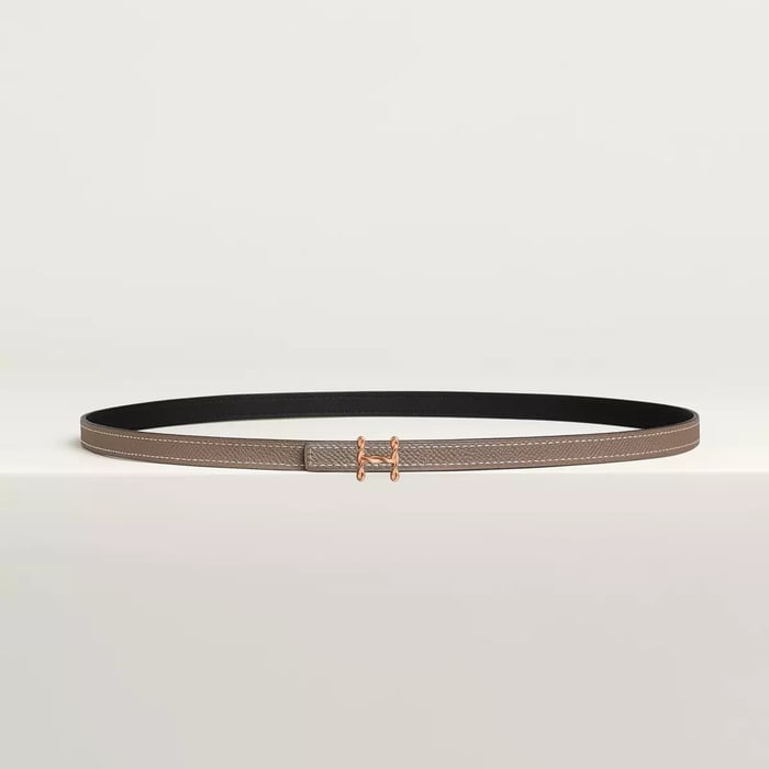 H Torsade Belt Buckle & Reversible Leather Strap 13 MM