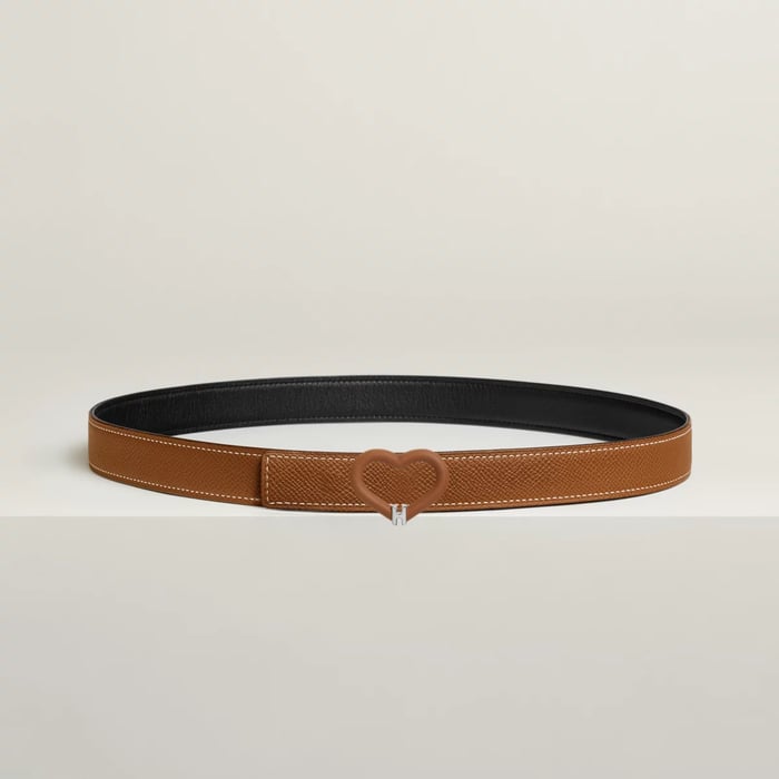 Plein Coeur Belt Buckle & Reversible Leather Strap 24 MM