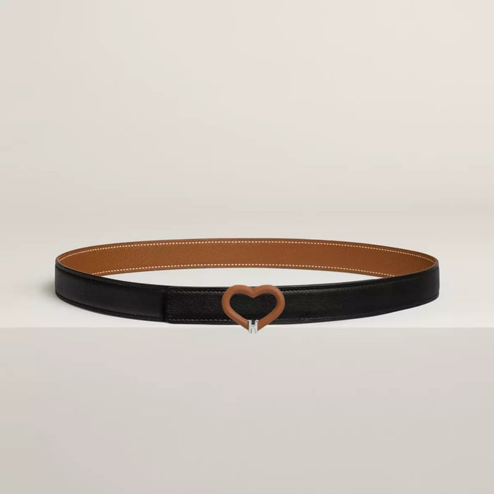 Plein Coeur Belt Buckle & Reversible Leather Strap 24 MM