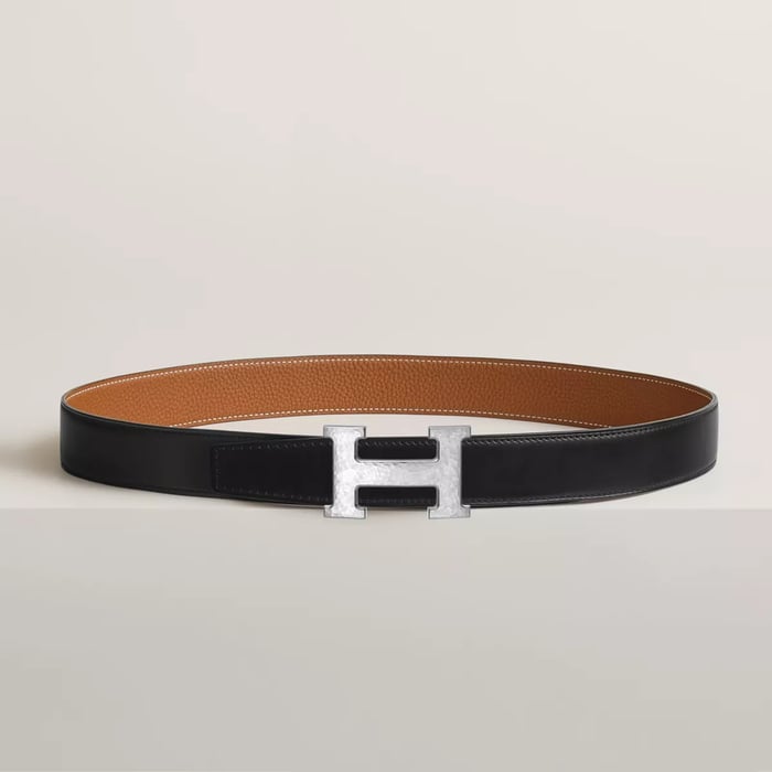 H Martelee Belt Buckle & Reversible Leather Strap 32 MM