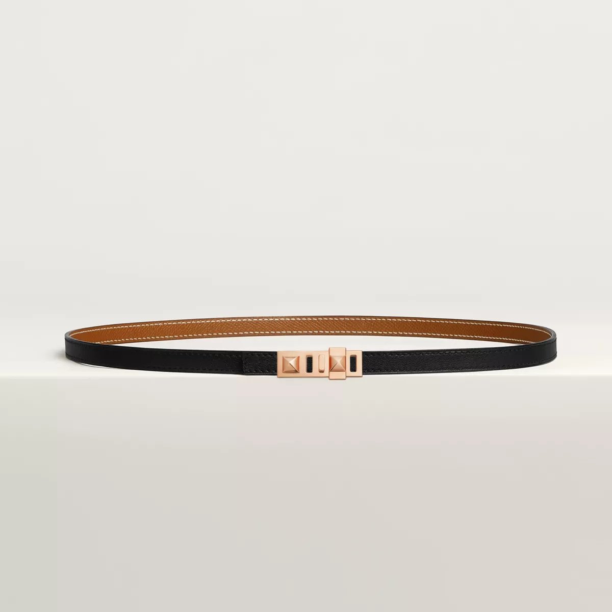 Collier de Chien belt buckle & Reversible leather strap 13 mm