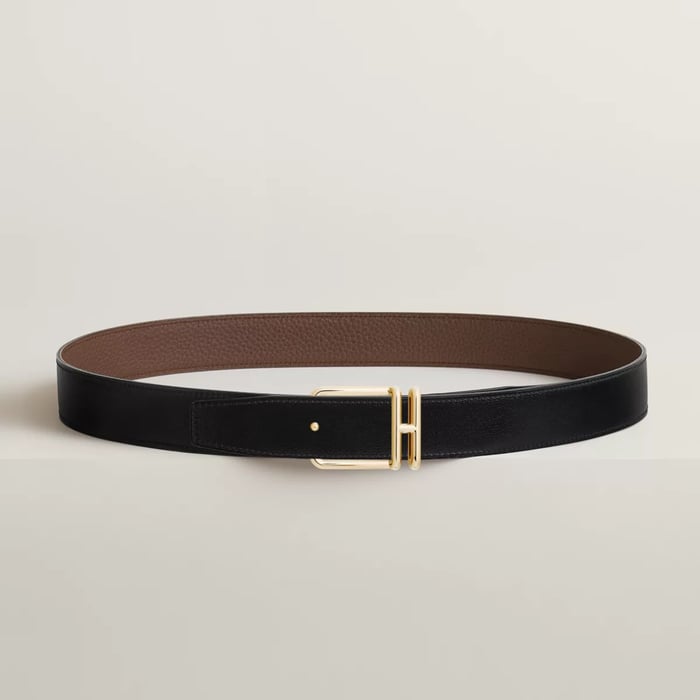 Volte-face Reversible Belt Buckle & Reversible Leather Strap 32 MM