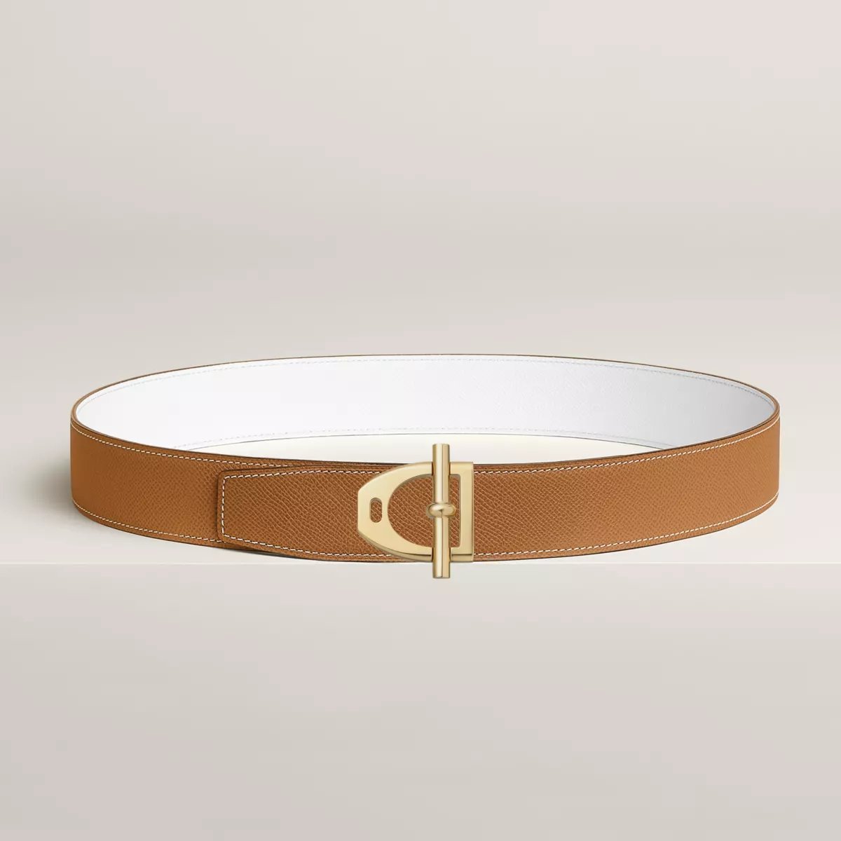 Neo Etrier belt buckle & Reversible leather strap 38 mm