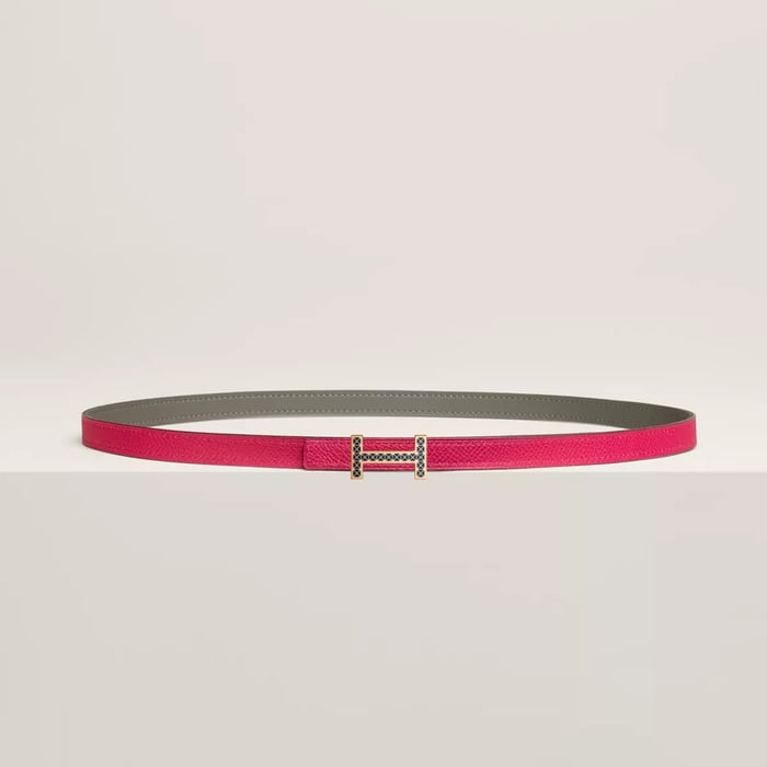 Focus Medor Laquee Belt Buckle & Reversible Leather Strap 13 MM