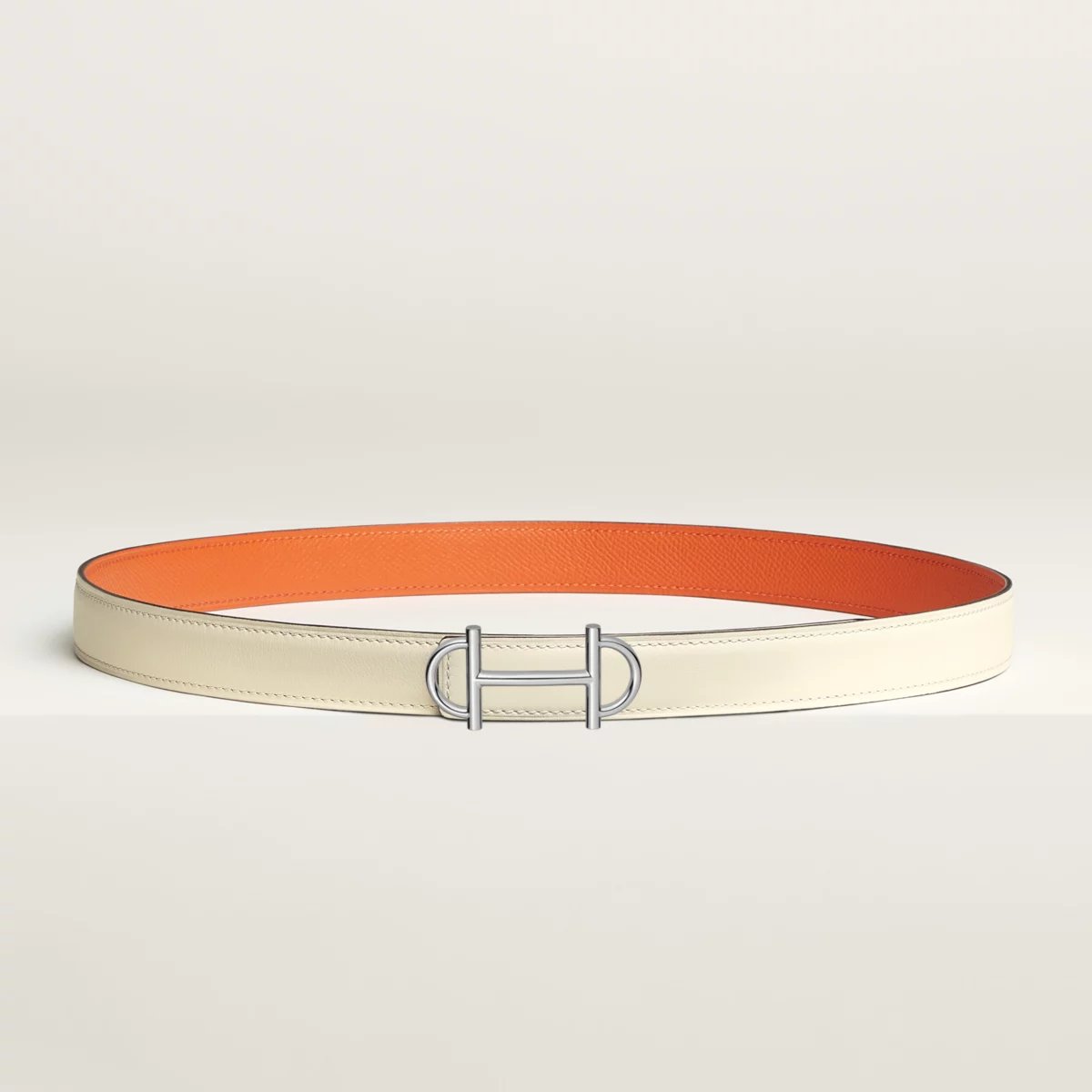 Gamma belt buckle & Reversible leather strap 24 mm