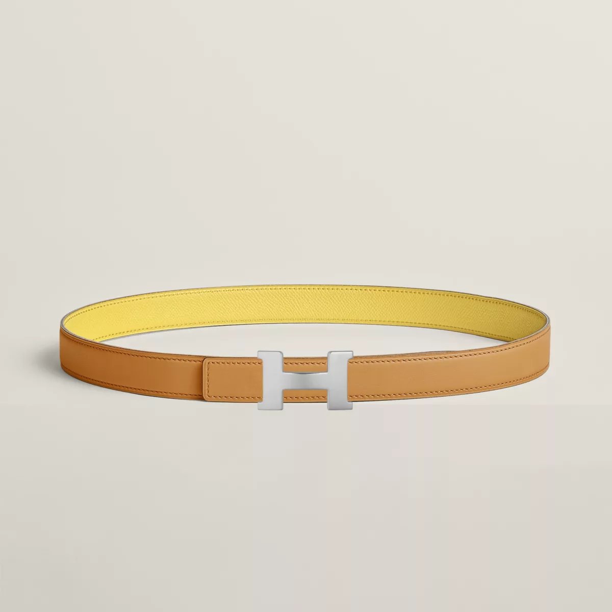 Mini Constance belt buckle & Reversible leather strap 24 mm