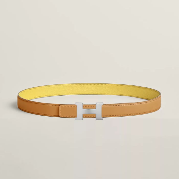 Mini Constance belt buckle & Reversible leather strap 24 mm