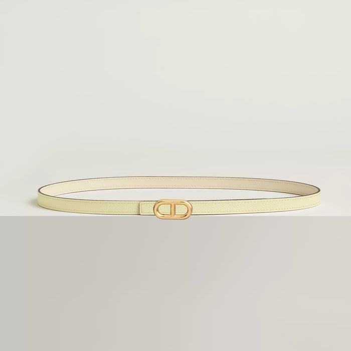Maillon H Belt Buckle & Reversible Leather Strap 13 MM