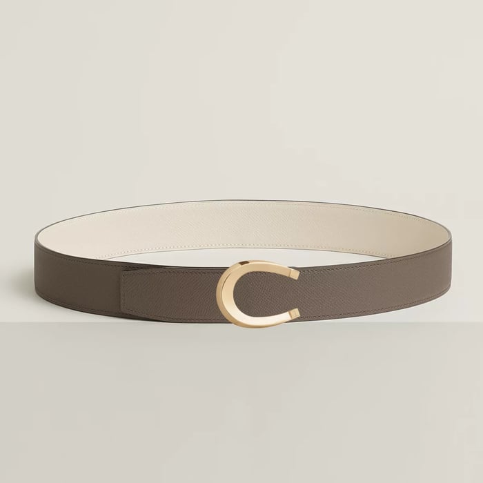 Luck Belt Buckle & Reversible Leather Strap 38 MM