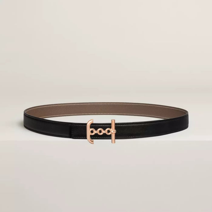Ancre Marin belt buckle & Reversible leather strap 24 mm