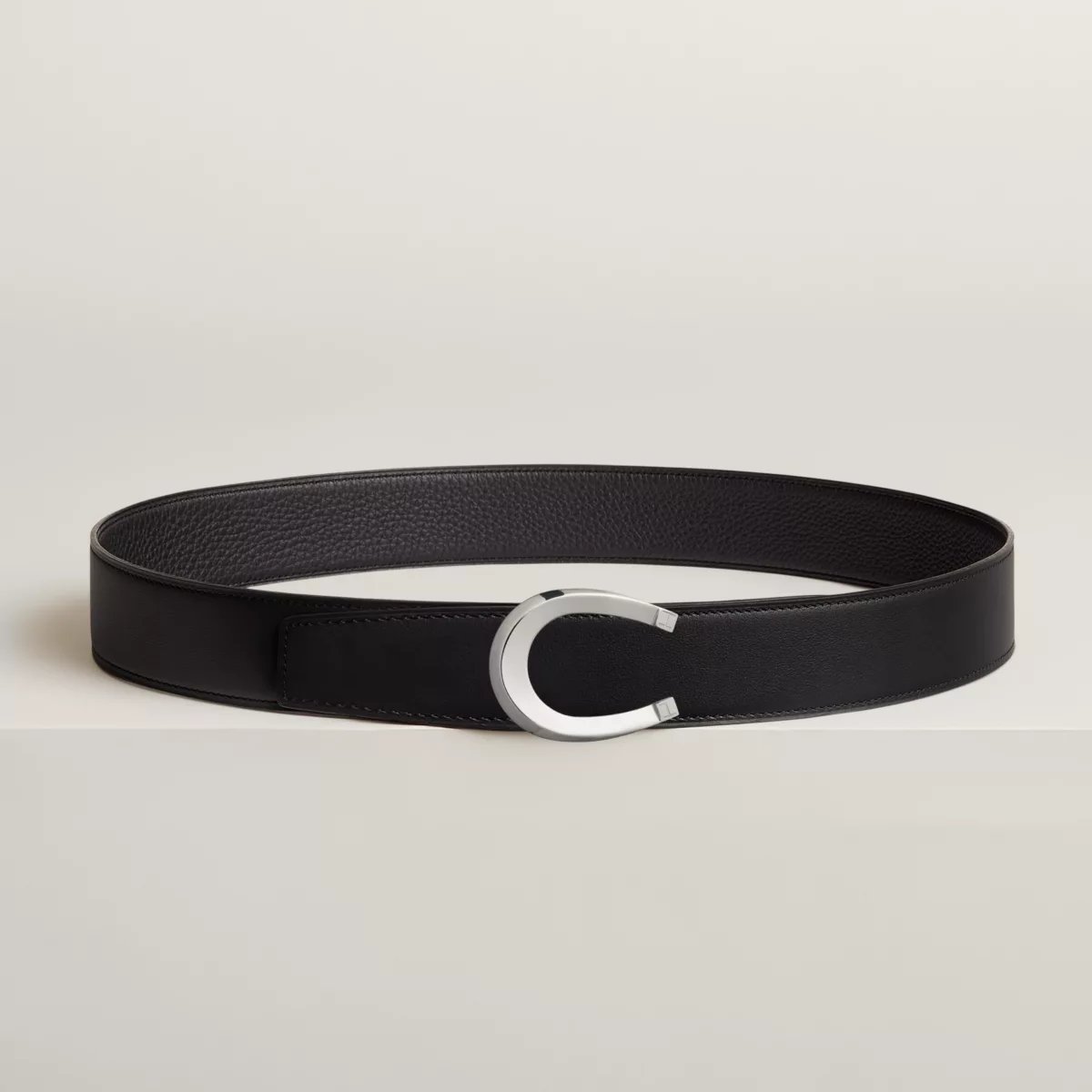 Luck belt buckle & Reversible leather strap 38 mm
