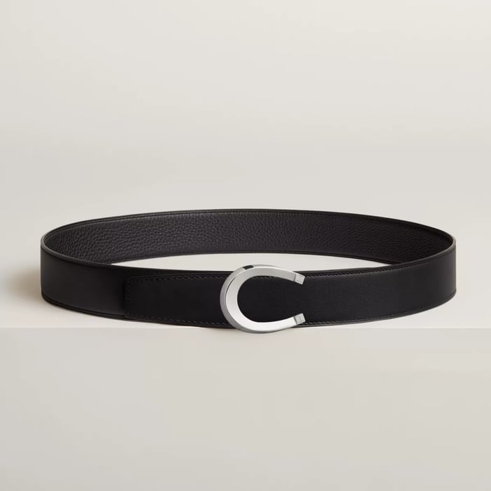 Luck Belt Buckle & Reversible Leather Strap 38 MM