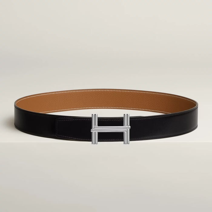 Traverse Belt Buckle & Reversible Leather Strap 38 MM