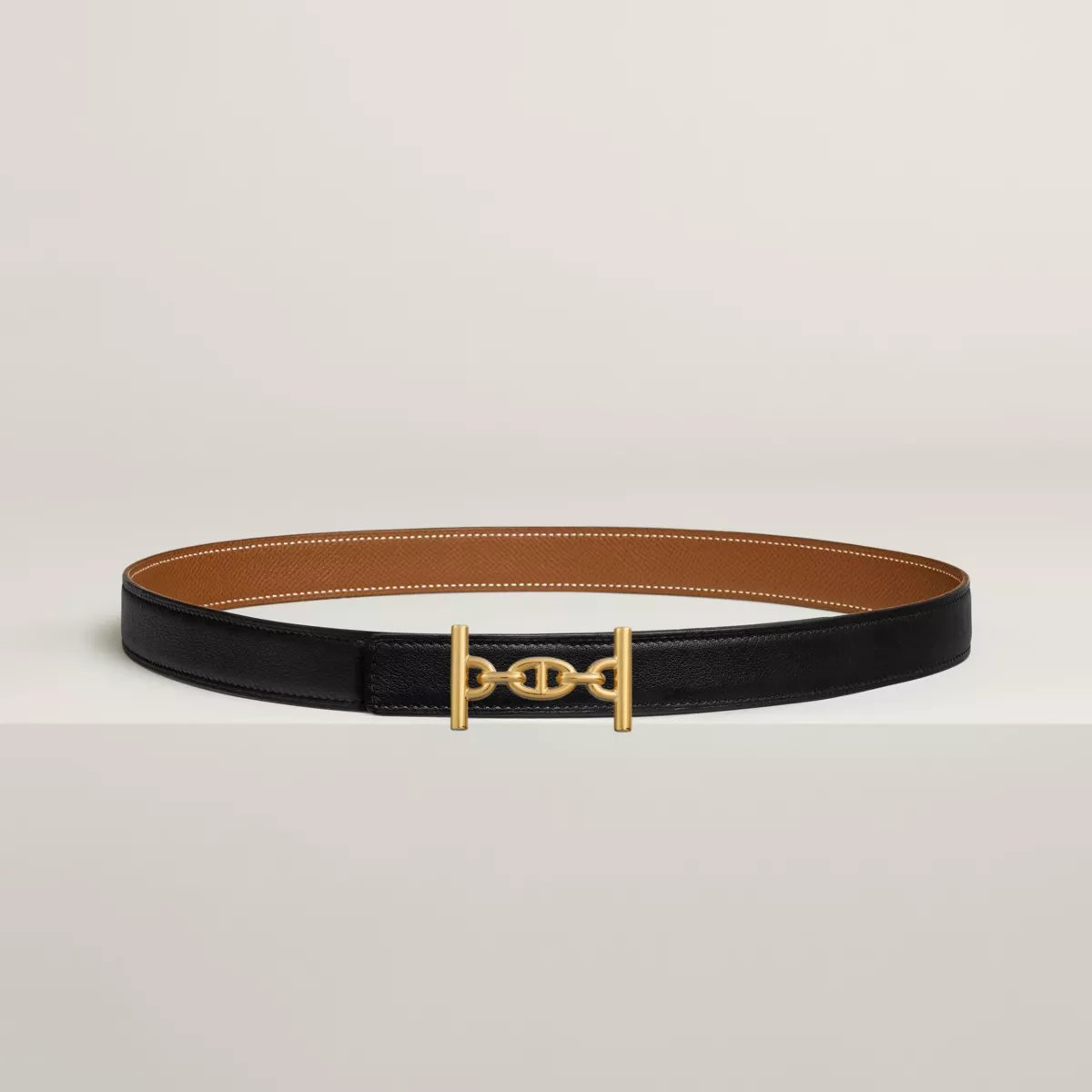 Lagune belt buckle & Reversible leather strap 24 mm