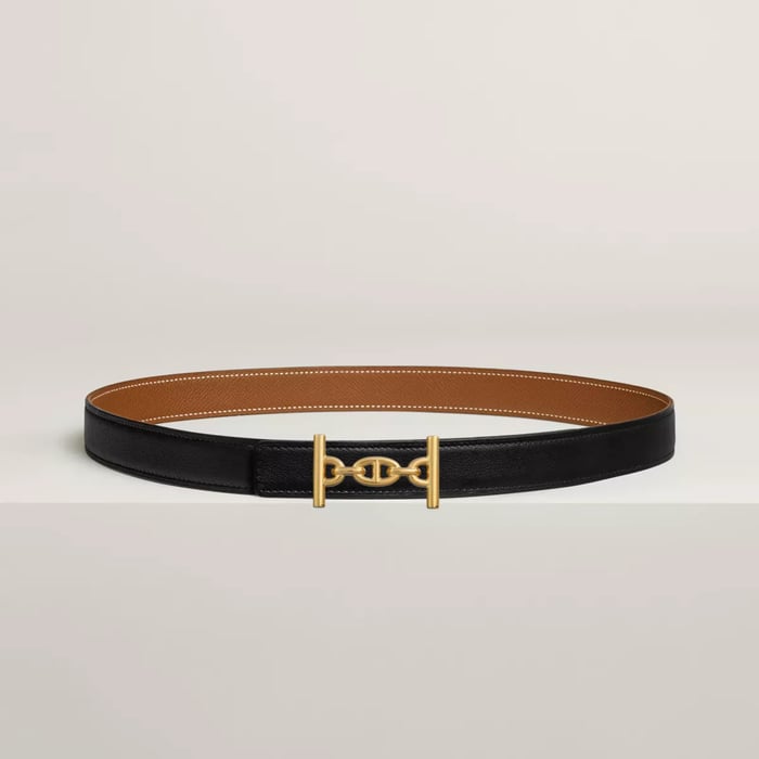 Lagune belt buckle & Reversible leather strap 24 mm