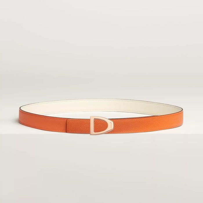 Cavaliere Belt Buckle & Reversible Leather Strap 24 MM