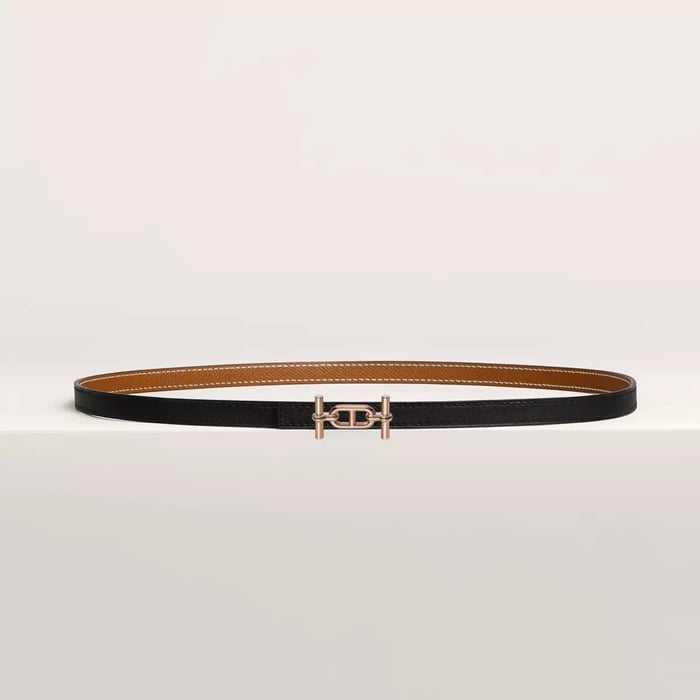 Ancre Belt Buckle & Reversible Leather Strap 13 MM