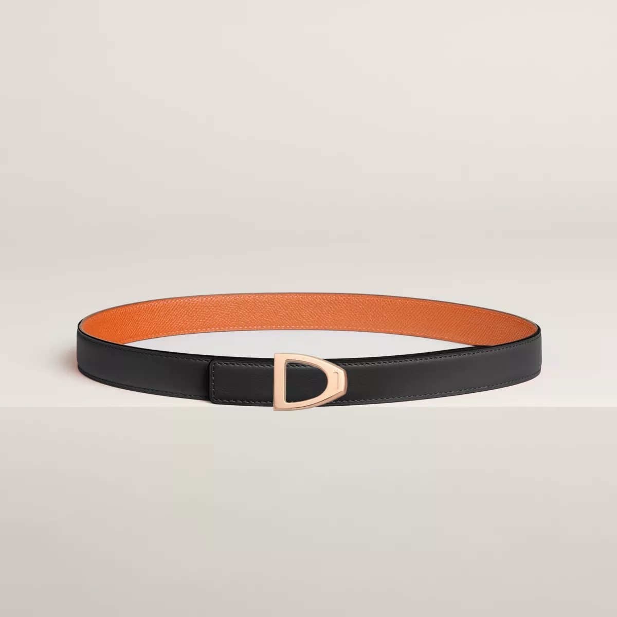 Cavaliere belt buckle & Reversible leather strap 24 mm