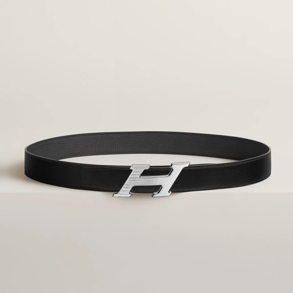 H Speed belt buckle & Reversible leather strap 32 mm